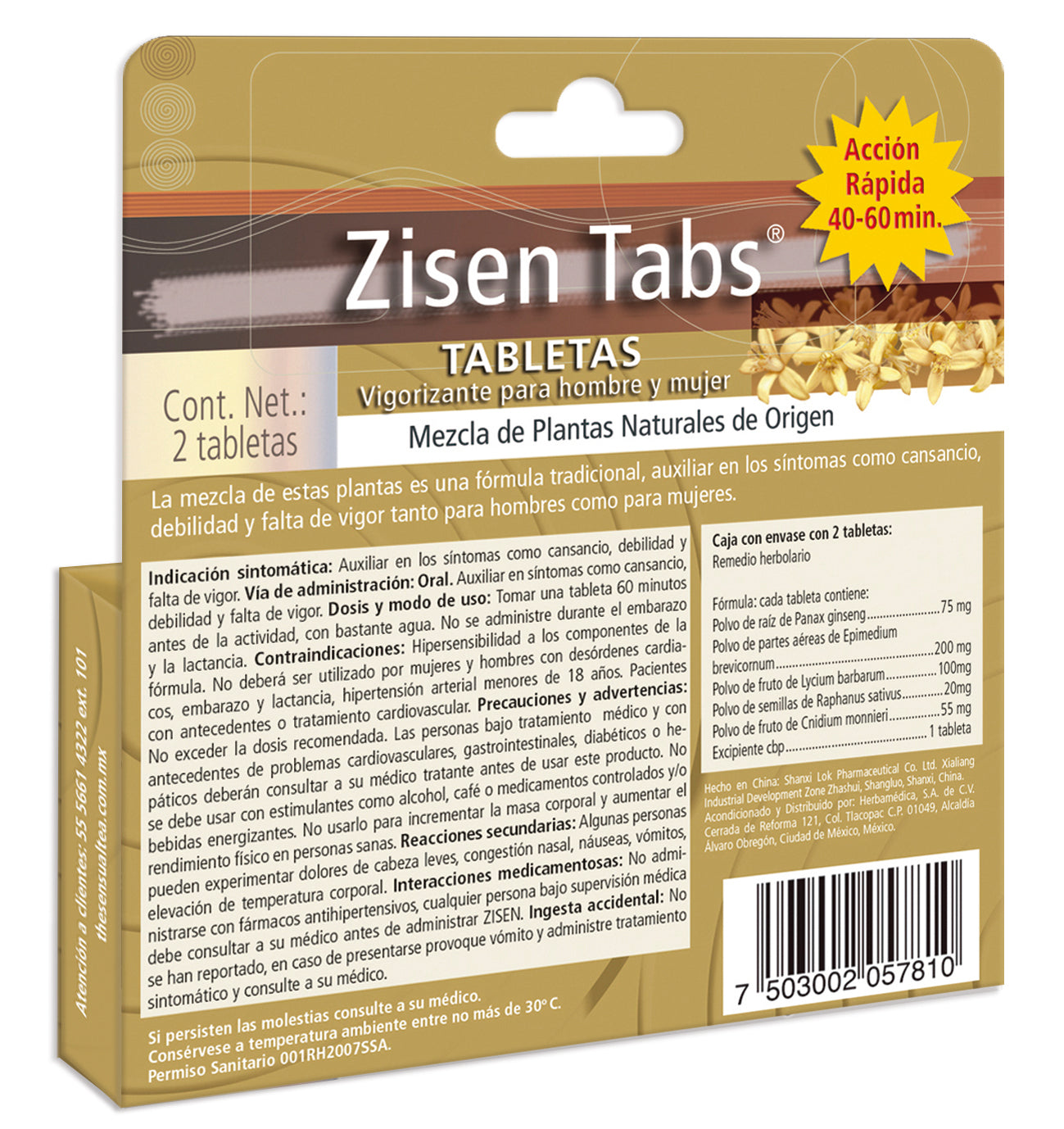 Combo The Sensual Tea + Zisen Tabs